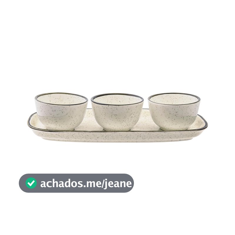 Conjunto de Servir 4 Peças Oxford Brisa