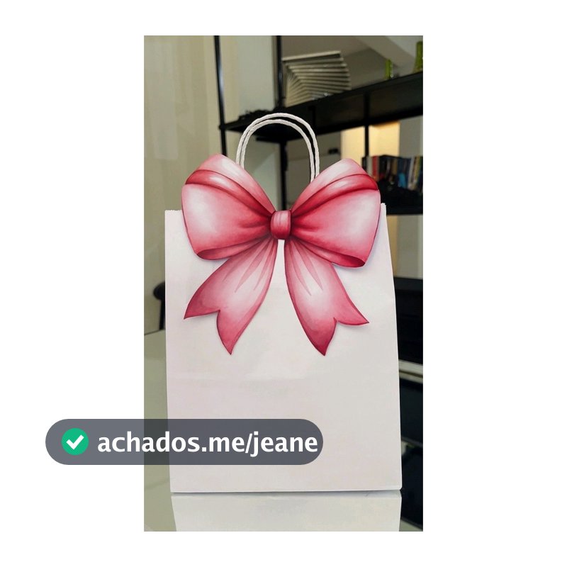 Kit Aplique Laço de Papel 3D Para Sacolinha Kraft Festa Infantil Lembrancinha Aniversário Chá de Bebê Luxo (10 a 50 un)