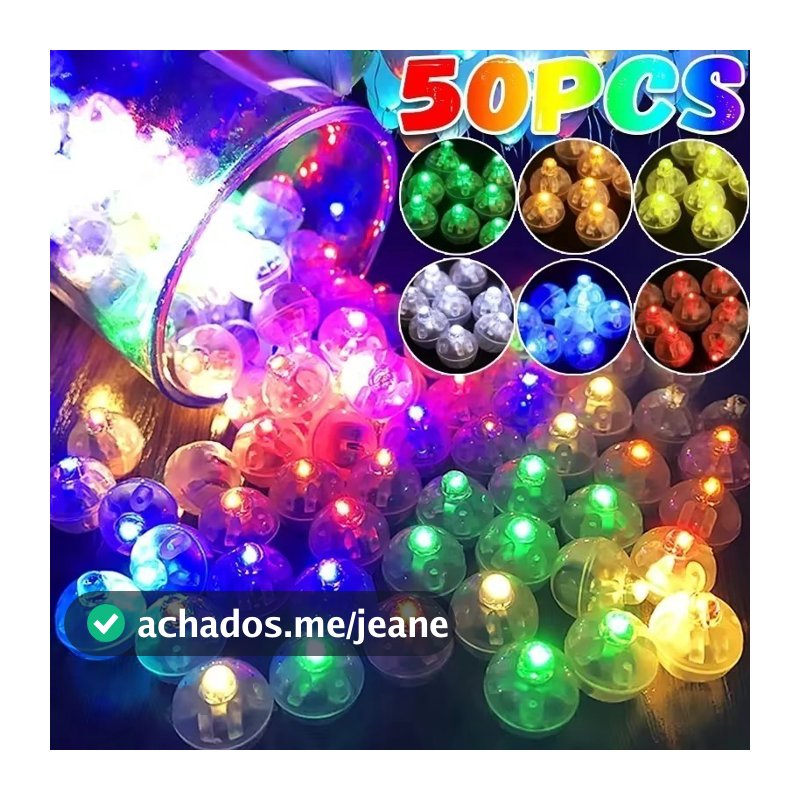10/30/50 Unidades Luzes De Balão Led Para Decoração De Festa/Mini Lâmpada De Bola Redonda/Brilhante Luz De Lanterna/Deco