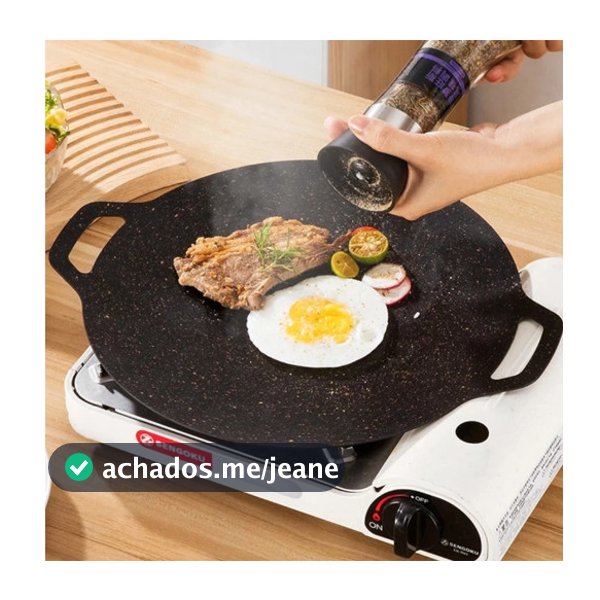 Churrasqueira Redonda Antiaderente  Para Churrasco , Adequada Fogões Domésticos Ao Ar Livre