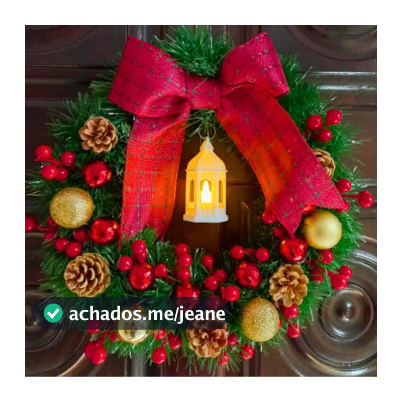 Guirlanda de Natal Luxo Reforçada Decoração Natalina Enfeite de Natal Enfeite de Porta Parede Casa