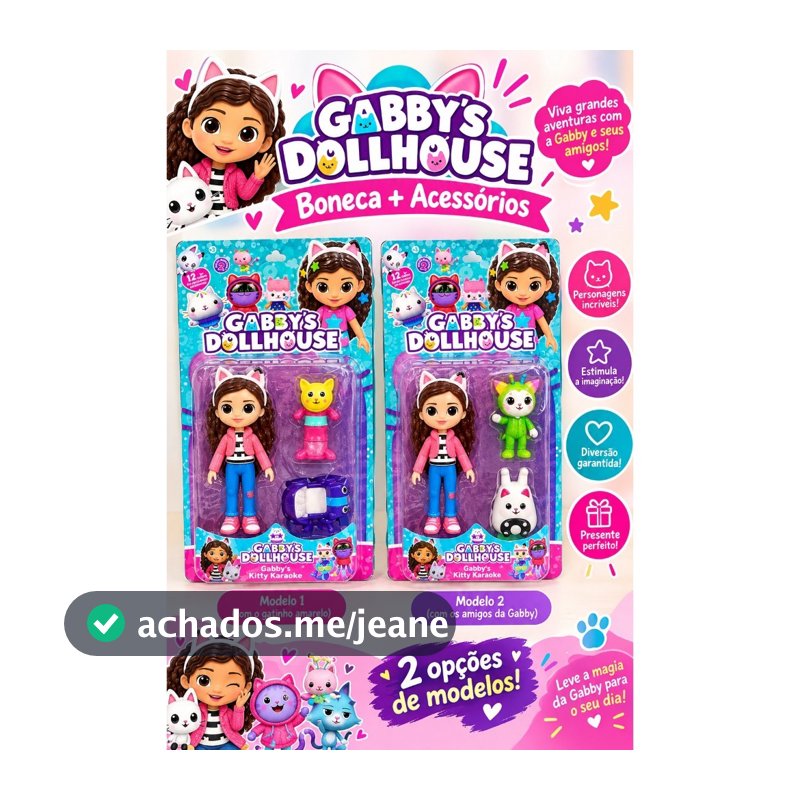 Boneca Gabby A Casa Mágica Da Gabby Com Gatinho Pandy Paws - Brinquedo Infantil-cor aleatorio