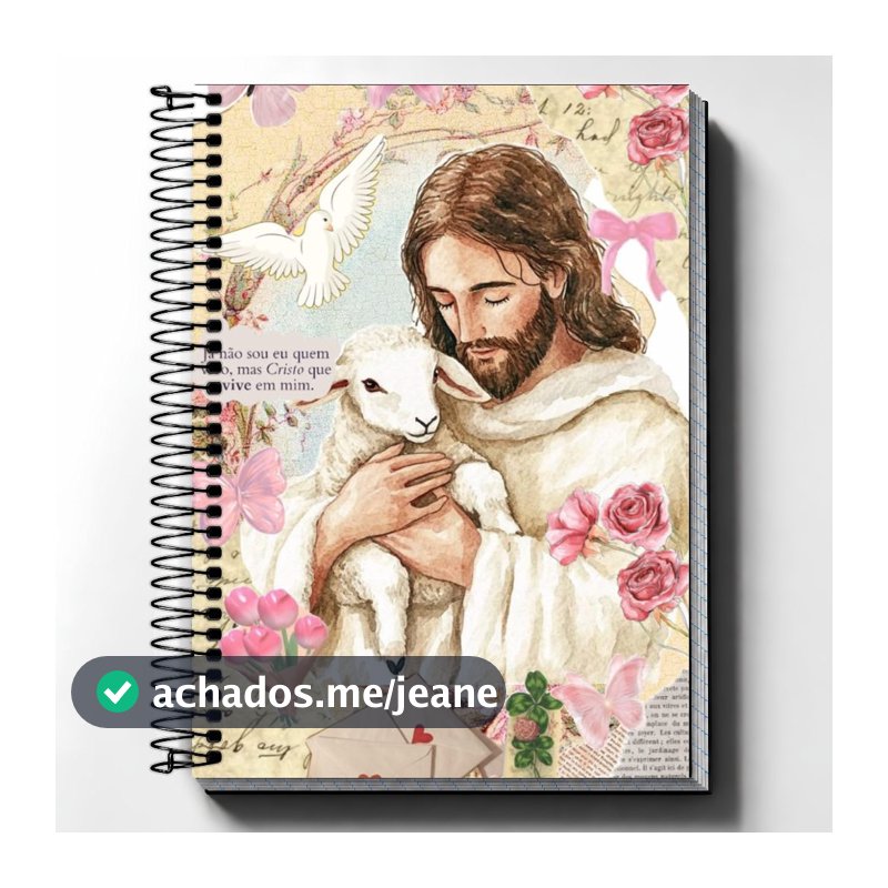 Caderno Escolar Universitário Jesus cristo - biblia frases Capa Dura Personalizado 01 a 20 Matérias