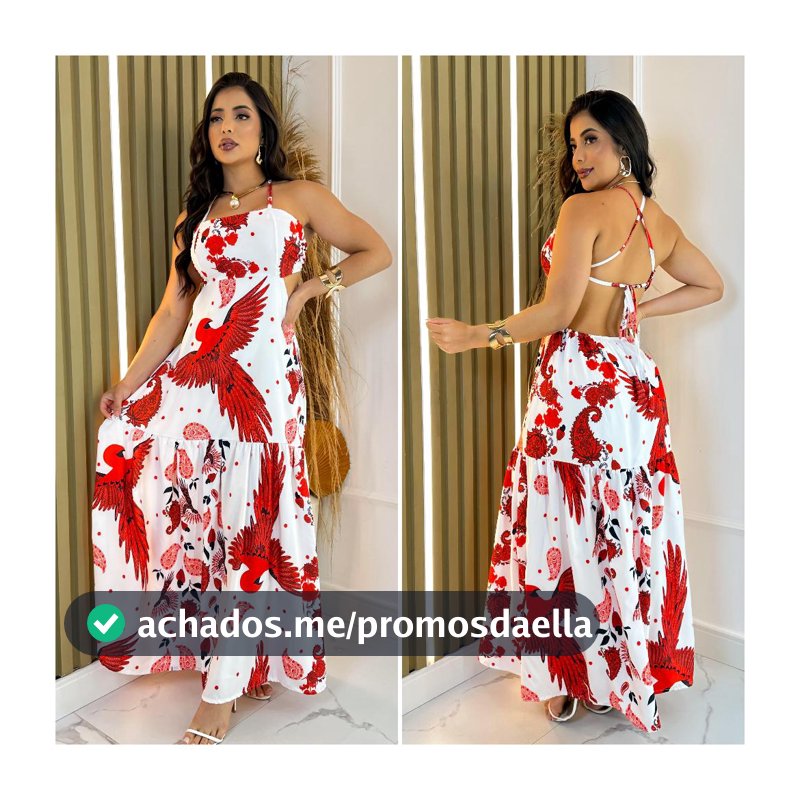 Vestido Longo Feminino Com Forro e Bojo e Regulagem, Versáteis super confortáveis e leves qualidade e durabilidade