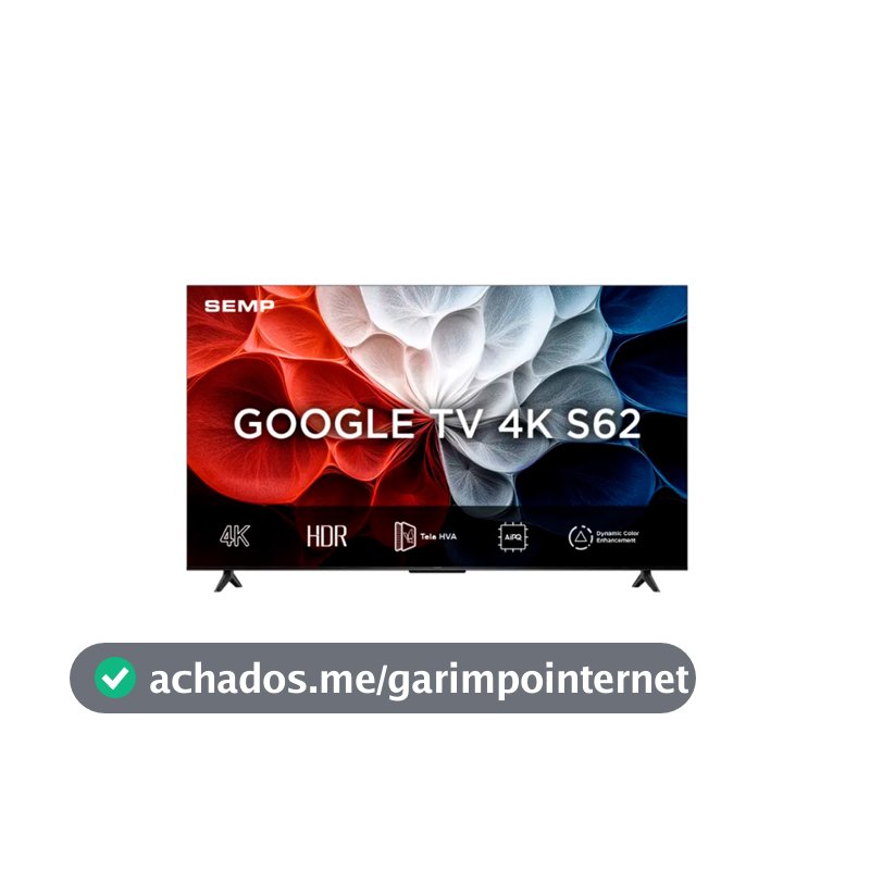 Smart Tv Semp 43 Polegadas S62 4k Uhd Google Tv 43s62