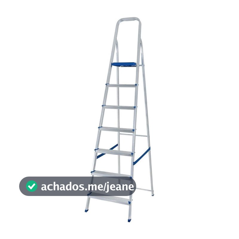 Escada De Alumínio Doméstica 7 Degraus Mor