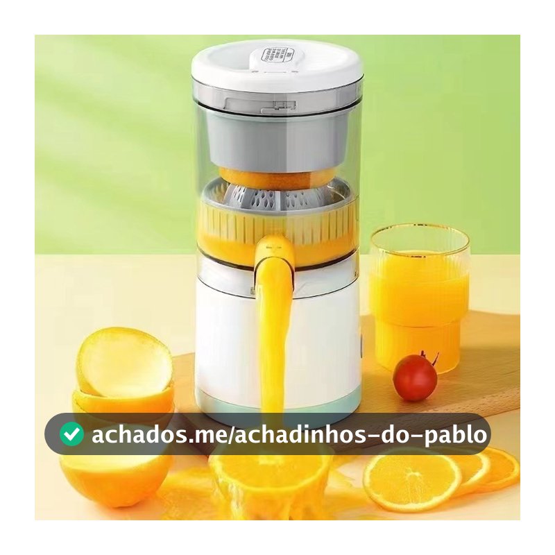 Espremedor Elétrico Laranja Limão Frutas Fazer Sucos Recarregável usb