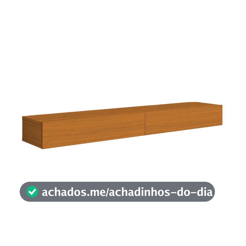 Rack Suspenso para Painel ou TV até 55 Polegadas 2 Portas 1,10m Egeo EDN