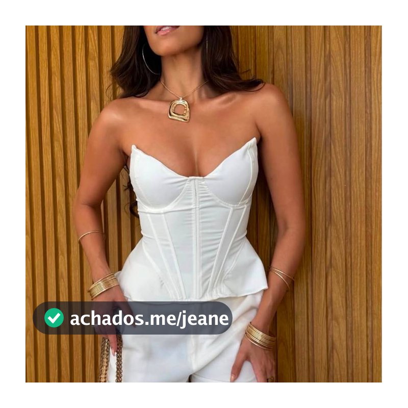Corset Alfaiataria Feminino Com Bojo Estruturado Premium  Tomara Que Caia Elegante Tendência  Verão 2026