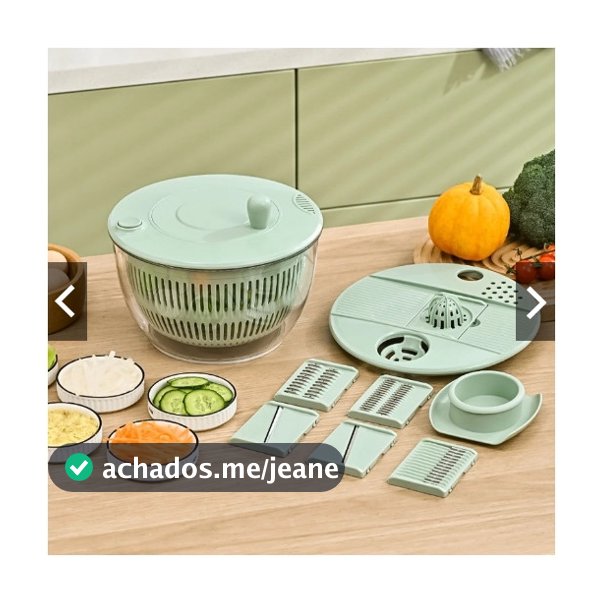 Seca Salada Centrífuga Grande 4 Litros Secador Manual de Folhas Verduras Frutas Vegetais Cozinha