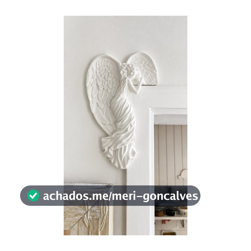 Escultura de decoração de moldura de porta de anjo