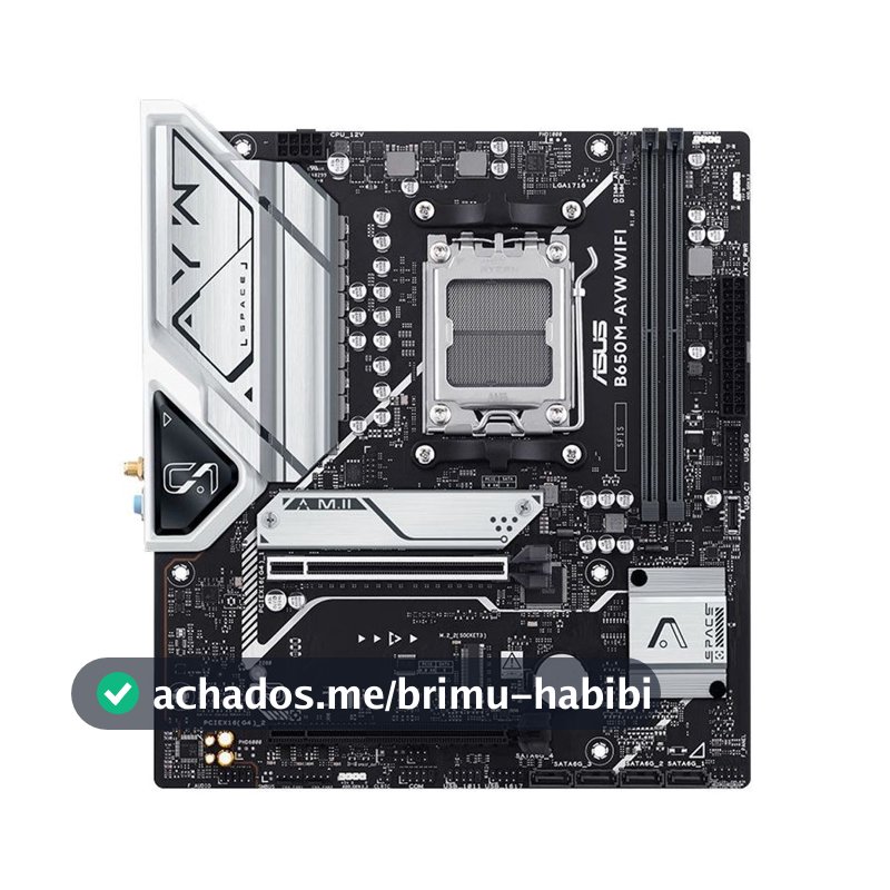 Placa Mãe ASUS B650M-AYW WiFi DDR5 Socket AMD AM5 M-ATX Chipset B650 - B650M-AYW-WIFI