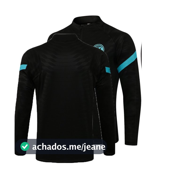 Camisa Masculina De Manga Comprida Com Meio Zíper , top Preto Moderno E casual