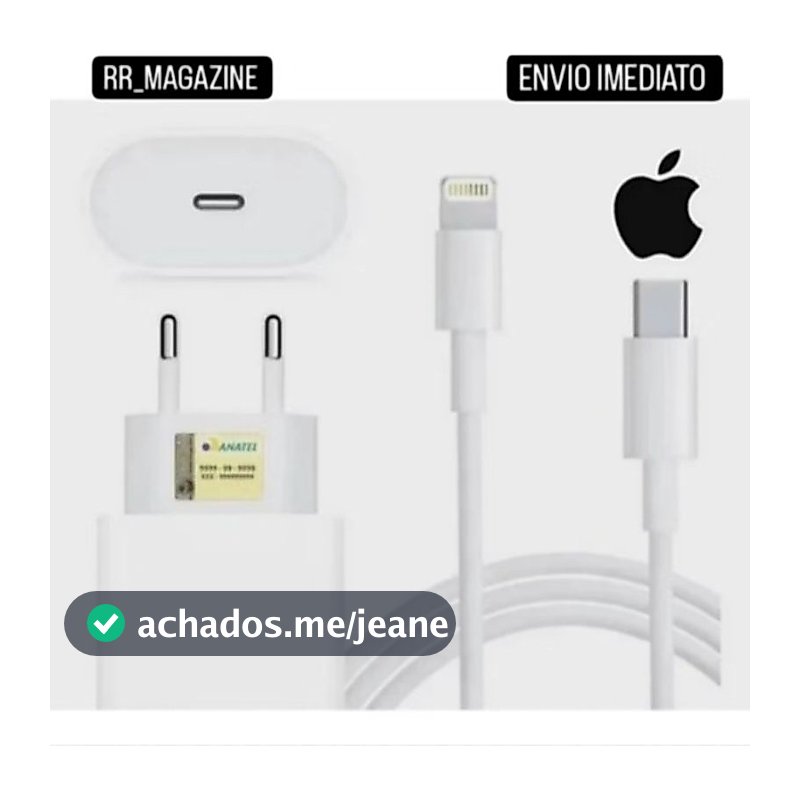 Carregador iPhone Original Completo Turbo 20w iPhone 7 8 11 12 13 14 Promax X Xr Xs