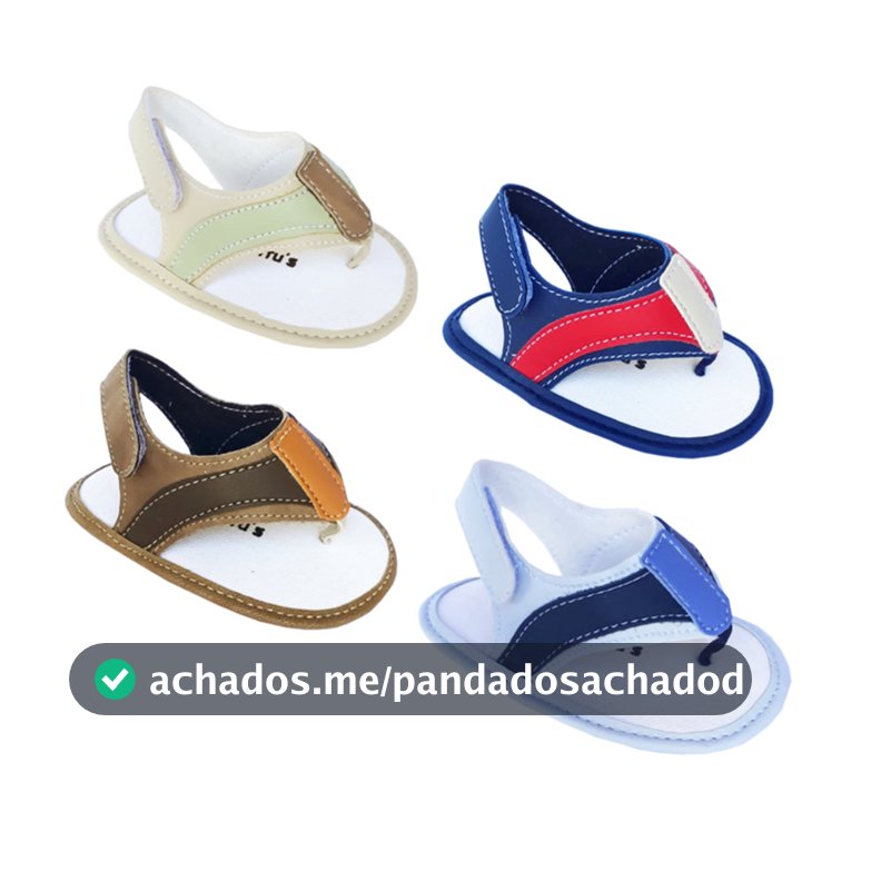 Chinelo masculino infantil sandália sapatinho de bebê do 13 ao 18