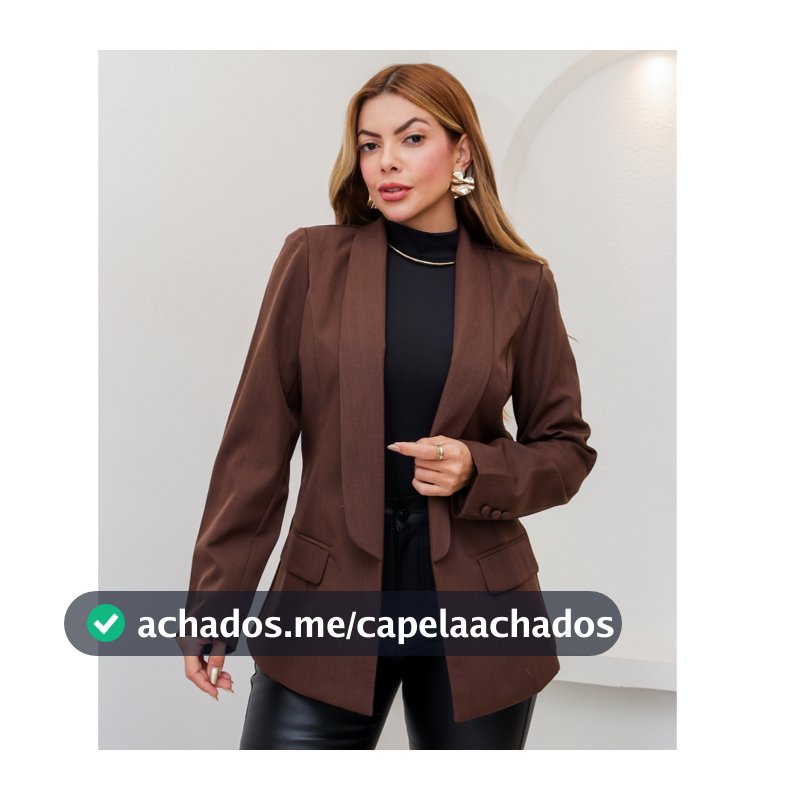Blazer Feminino Social Alfaiataria Elegante Trabalho Manga Longa 3RD SD1460