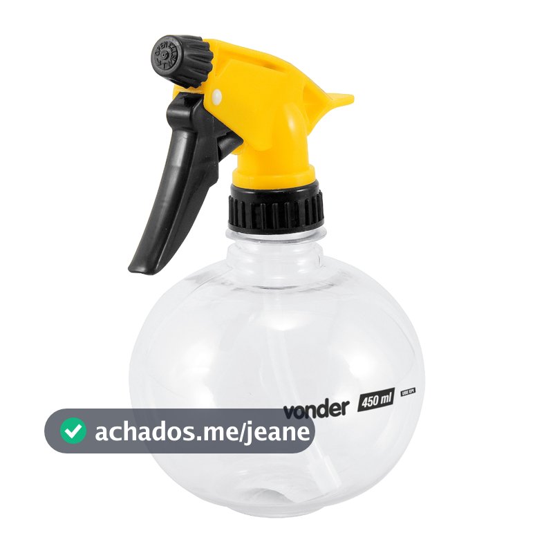 Borrifador Bolinha 450ml Multiuso – Spray Doméstico P/ Limpeza, Carros, Plantas, Cosméticos e Produtos Leves Vonder