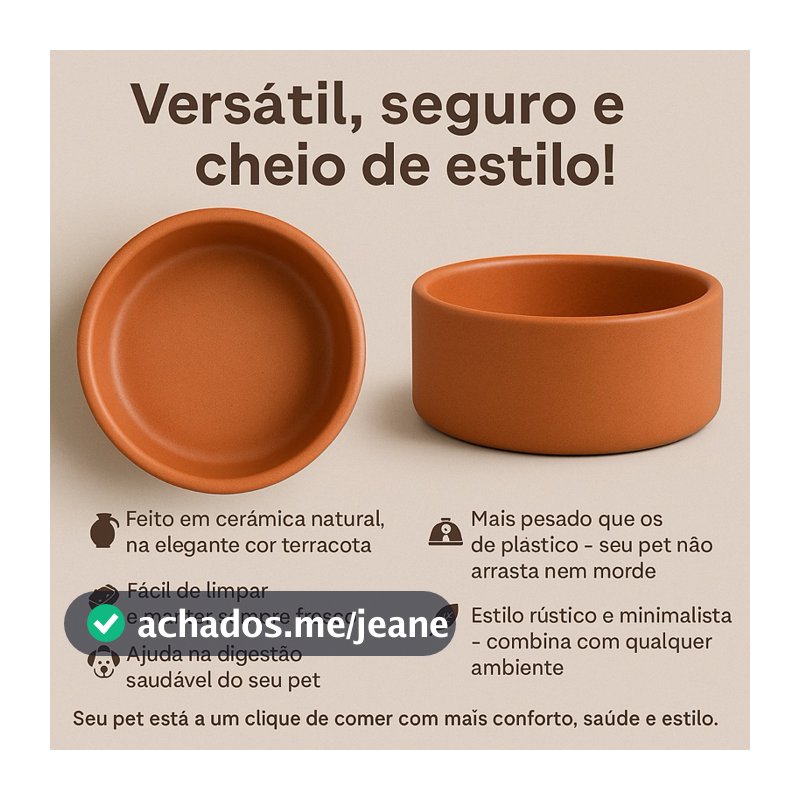 kit Comedouro Bebedouro Pet Cachorro , Gatos, 500 ml 1L  2L pote cerâmica para ração