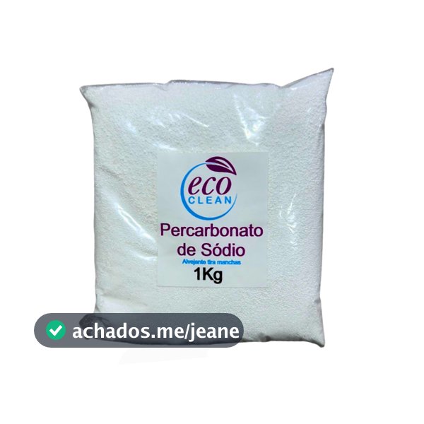 Percarbonato de Sódio 100% Puro Limpeza Em Geral Tira Manchas Roupas Brancas 500g/1kg /2kg