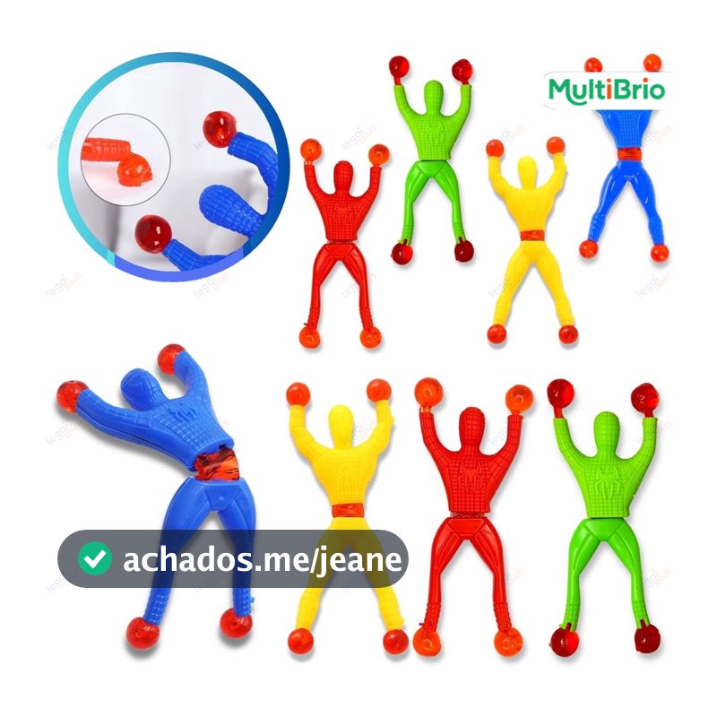 Kit Boneco Ninja Escalador Divertido Gruda Parede Brinquedo Educativo Infantil Diversão Interna