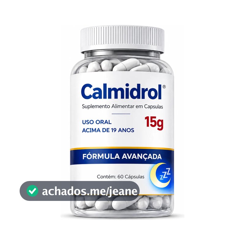 1 Unid Calmidrol Original 60 Capsulas Suplemento Uso Diário