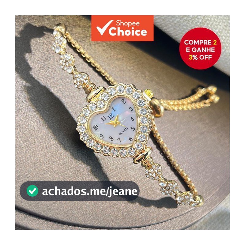 Nova Moda Flor Cravejada De Diamantes Em Forma De Coração Com Relógio Ajustável Para Mulher , Pulseira vintage
