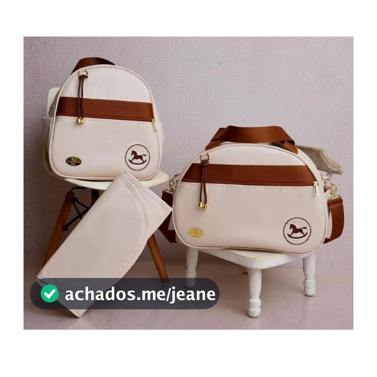Kit Maternidade para bebê de luxo com 3 peças menino/ Menina Mala, Mochila e trocador