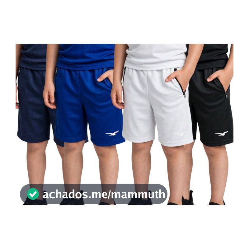 Kit 4 Bermudas Infantil Masculina Chimpa Para Escola Passeio e Esporte