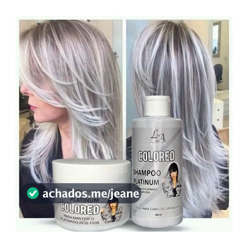 Matizador Platinum Efeito Platinado - S/ Amônia - Resultado 100% Natural La cosméticos 300ml