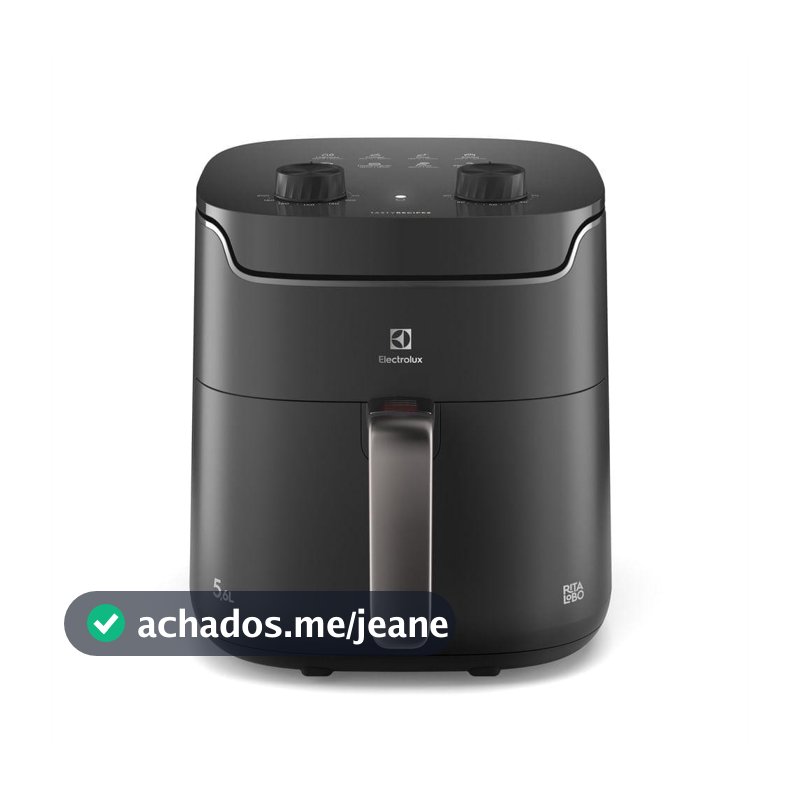 Air Fryer Electrolux por Rita Lobo 5,6L Cinza Efficient Economia de Energia 1400W (EAF40)