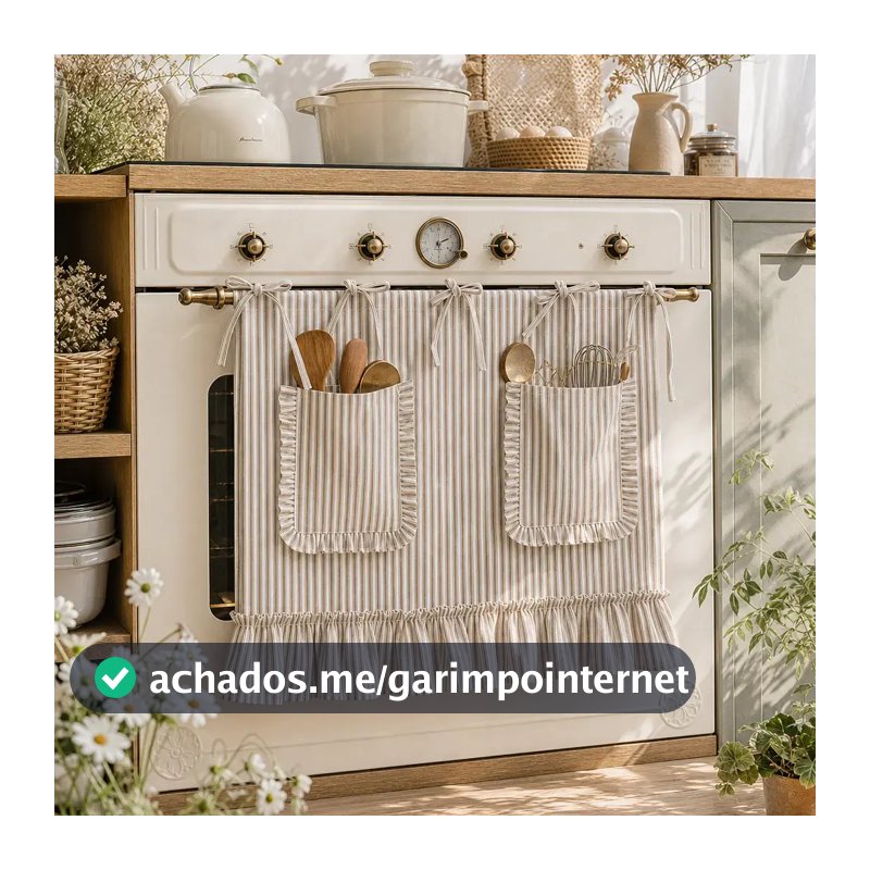 Cortina De Forno Listrada Vintage Para Saia De Cozinha Meia Janela Gravata Superior Café Armário Toppers Com Bolso De Ar