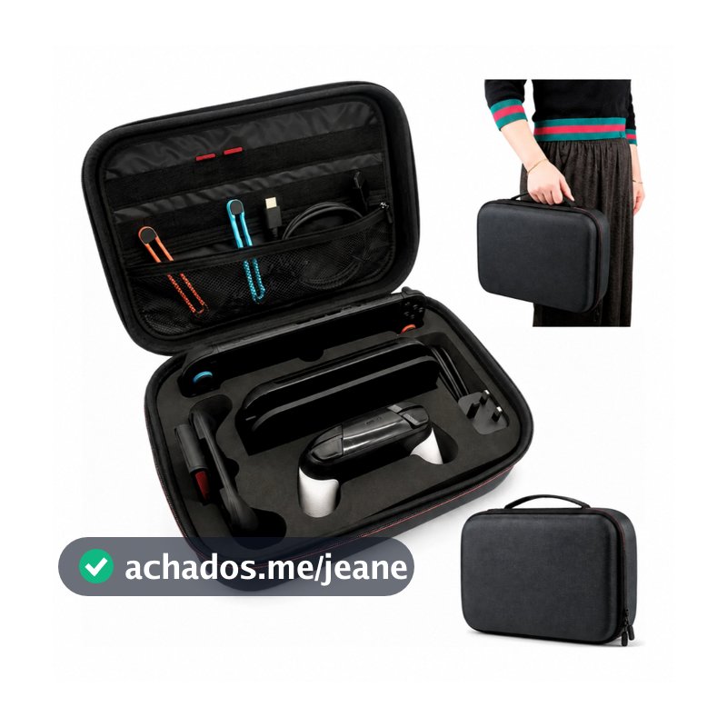 Maleta Transporte P/ Nintendo Switch 2 Portátil Viagem Case Bolsa Videogame Proteção
