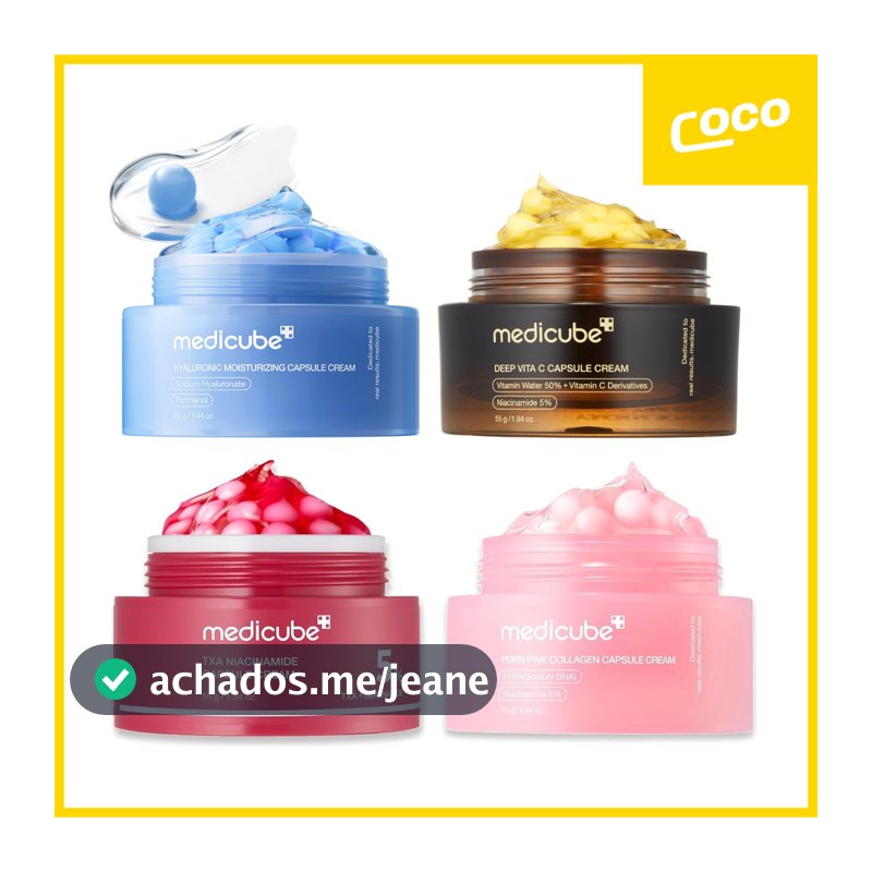 Medicube Deep Vita C&PDRN Pink Collagen&TXA Niacinamide&Hyaluronic Moisturizing Capsule Cream 55g