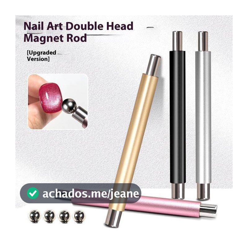 Areddy Dupla Extremidade Magnética Olho De Gato Prego Magnético Sti Com Bolas De Aço Super Forte Gel Polonês Ímã Caneta