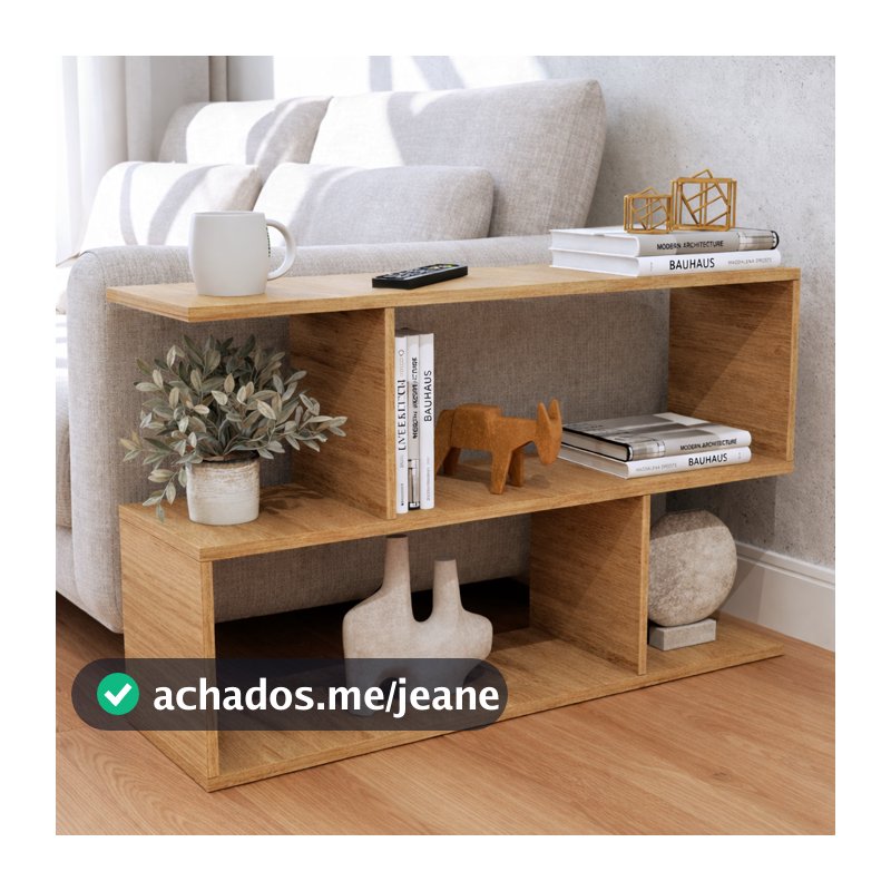 Apoio de Sofá Canto Mesa Lateral Sala Freijó Madeirado