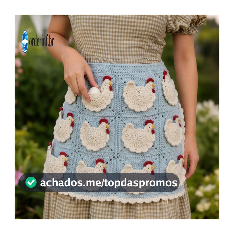 Multi-pocket Egg Apron Capacity Farm Handmade Crochet Collecting with Hen Pockets – Vintage Farmhouse Harvest Bag for