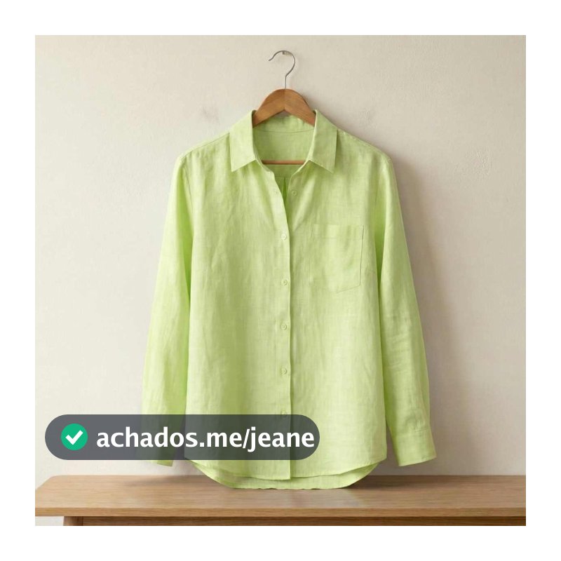 Camisa Social Alfaiataria Feminina de Linho