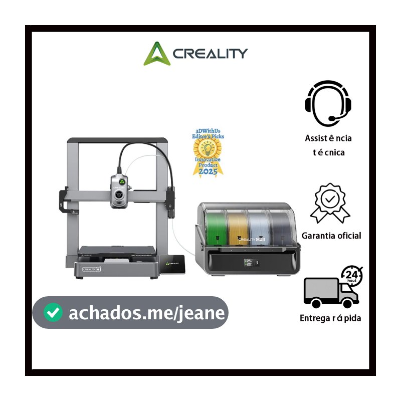 100% Oficial Creality hi combo impressora 3d Com CFS 500mm/s 95% pré-instalado 100-240V