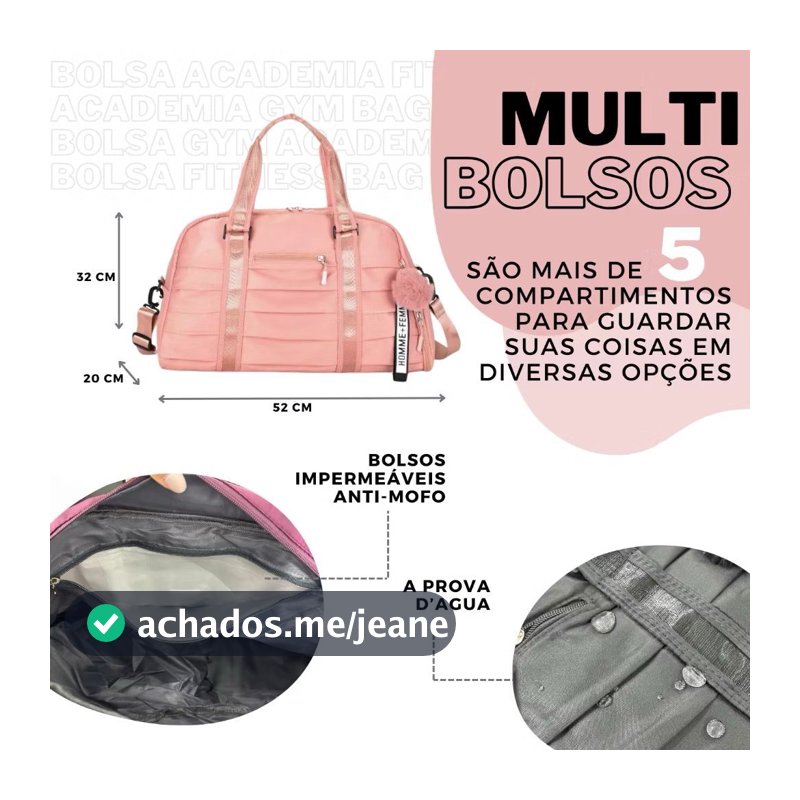MALA DE MÃO ESPORTIVA ACADEMIA UNISSEX