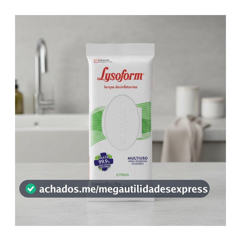 Lenço Desinfetante Citrus Com 36 Unidades Lysoform