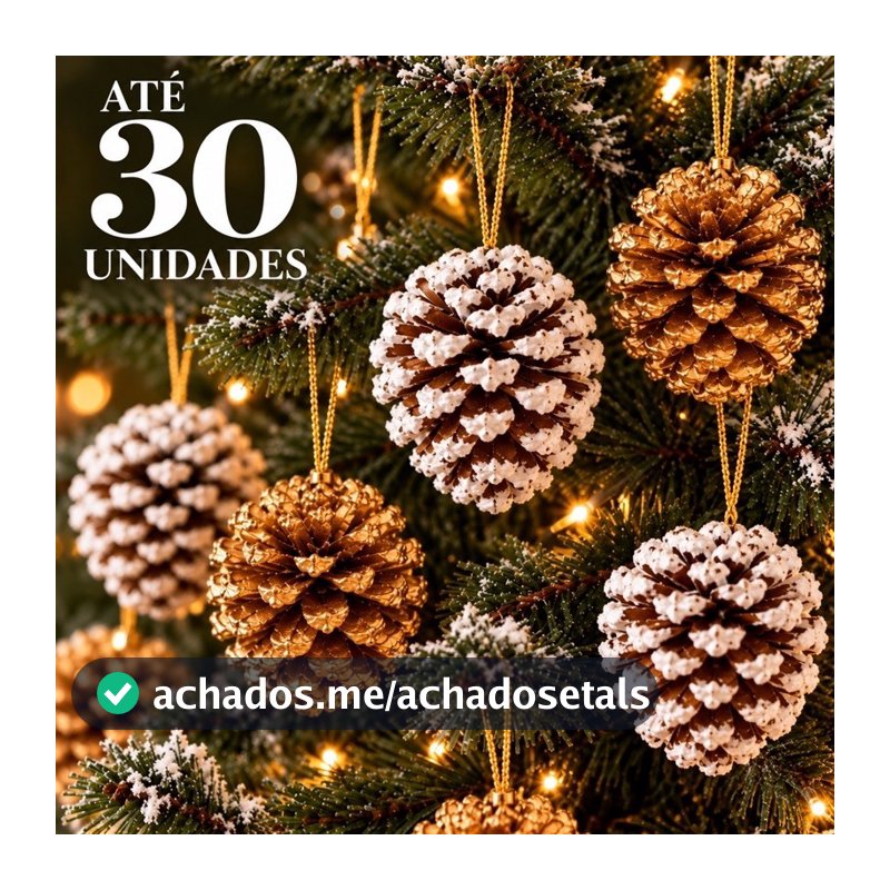 Pinhas Natal Enfeite Natural Decoração Pendente Artesanato Guirlanda Natalina 6 18 30 pinhas
