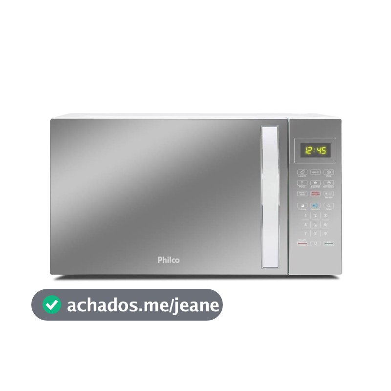 Micro-Ondas Philco Espelhado/Branco 25L 127V PMO28E