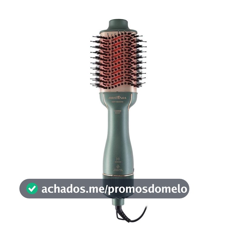 Escova Secadora Britânia Soft 4 Em 1 1300W BES13VD Bivolt