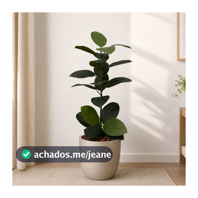 Planta Artificial Ficus Lyrata  Realista Decorativa Elegante Sala Escritório Premium