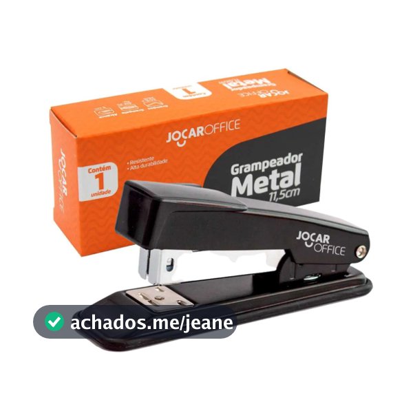 Grampeador Metal Preto 11,5cm  JOCAR-OFFICE
