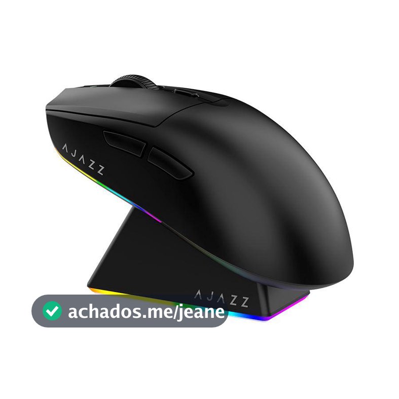 Mouse Gamer Ajazz AJ139 V2 MC, 12000DPI, 6 Botoes, Tri-Mode, Preto, AJ139V2-MC-BK