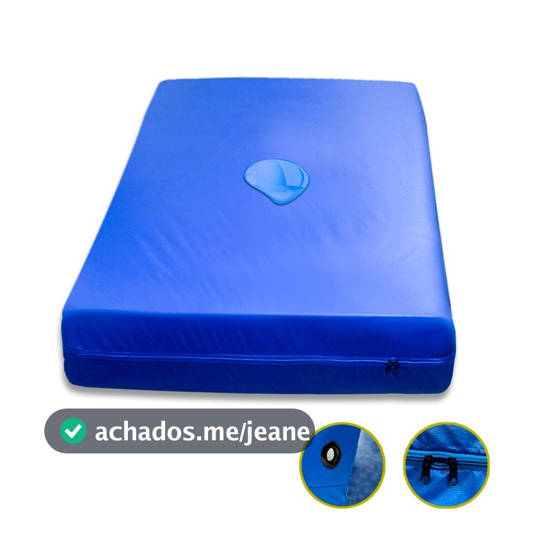 Protetor De Colchão Impermeável Casal Com 2 Ziper Capa Impermeável Colchão Napa Premium Emborrachado