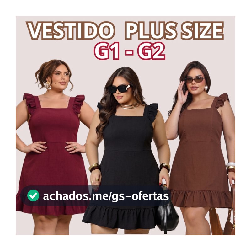 VESTIDO PLUS SIZE FESTA CASAMENTO VERÃO ELEGANTE ALÇAS BABADO FORRADO COSTAS ELASTEX TECIDO DUNA LEVE CONFORTAVEL