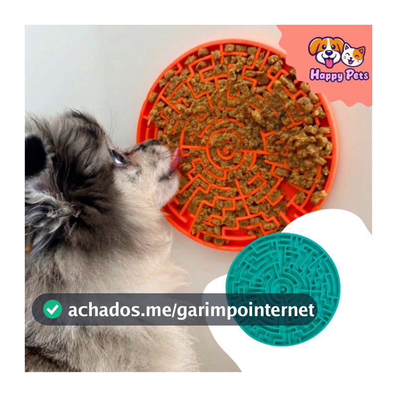 Comedouro Para Cão Labirinto Da Pet Games Brinquedo  Tapete De Lamber Cachorro Saudável Divertido Intuitivo