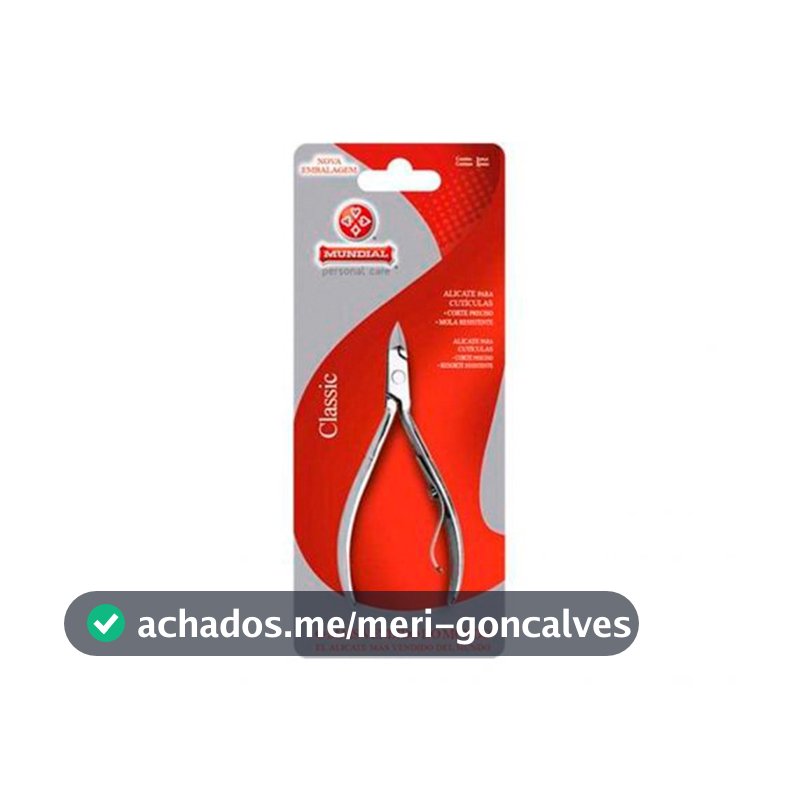 Alicate de Cutícula Mundial 522C: Precisão e Durabilidade